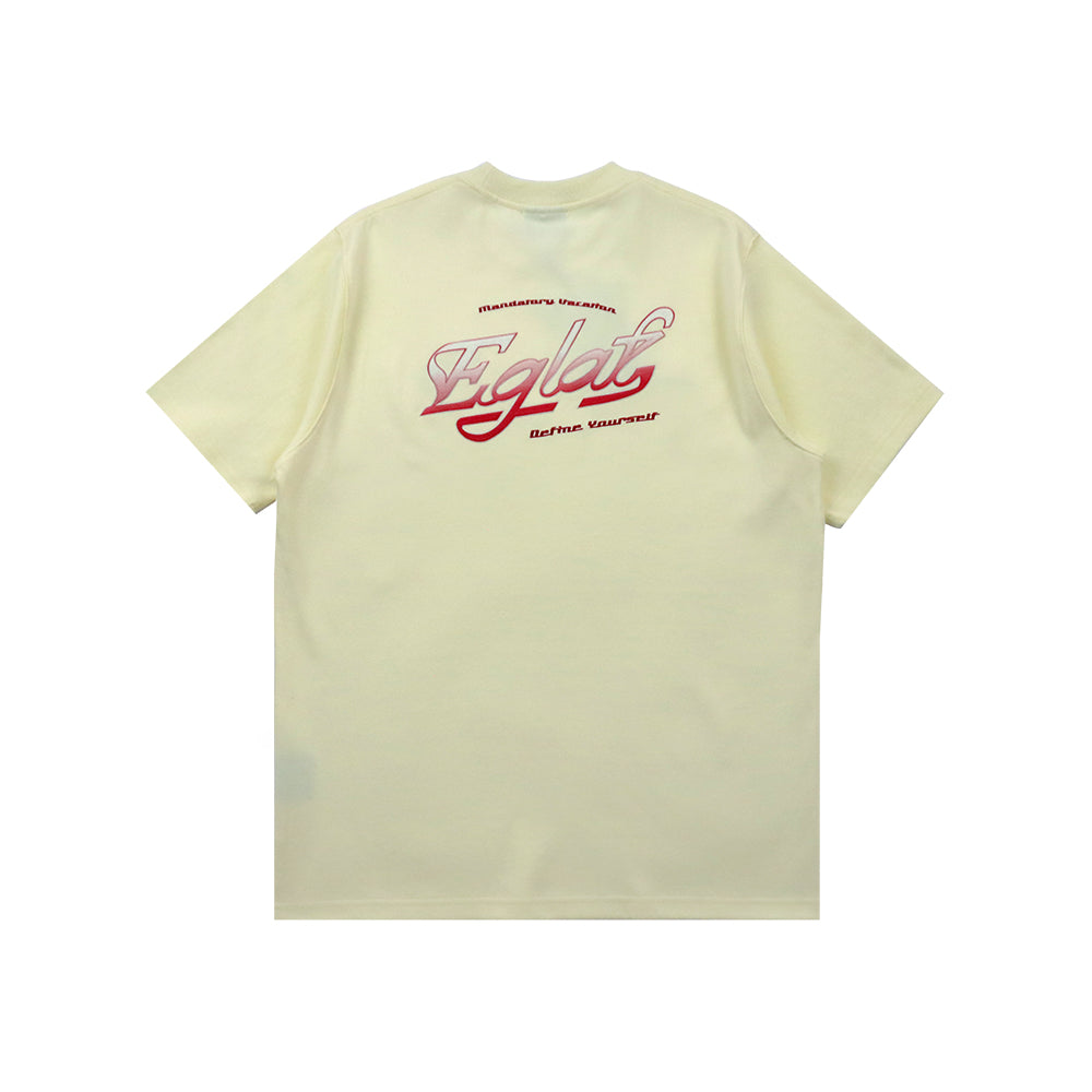 MV GRADIENT LOGO TEE YELLOW