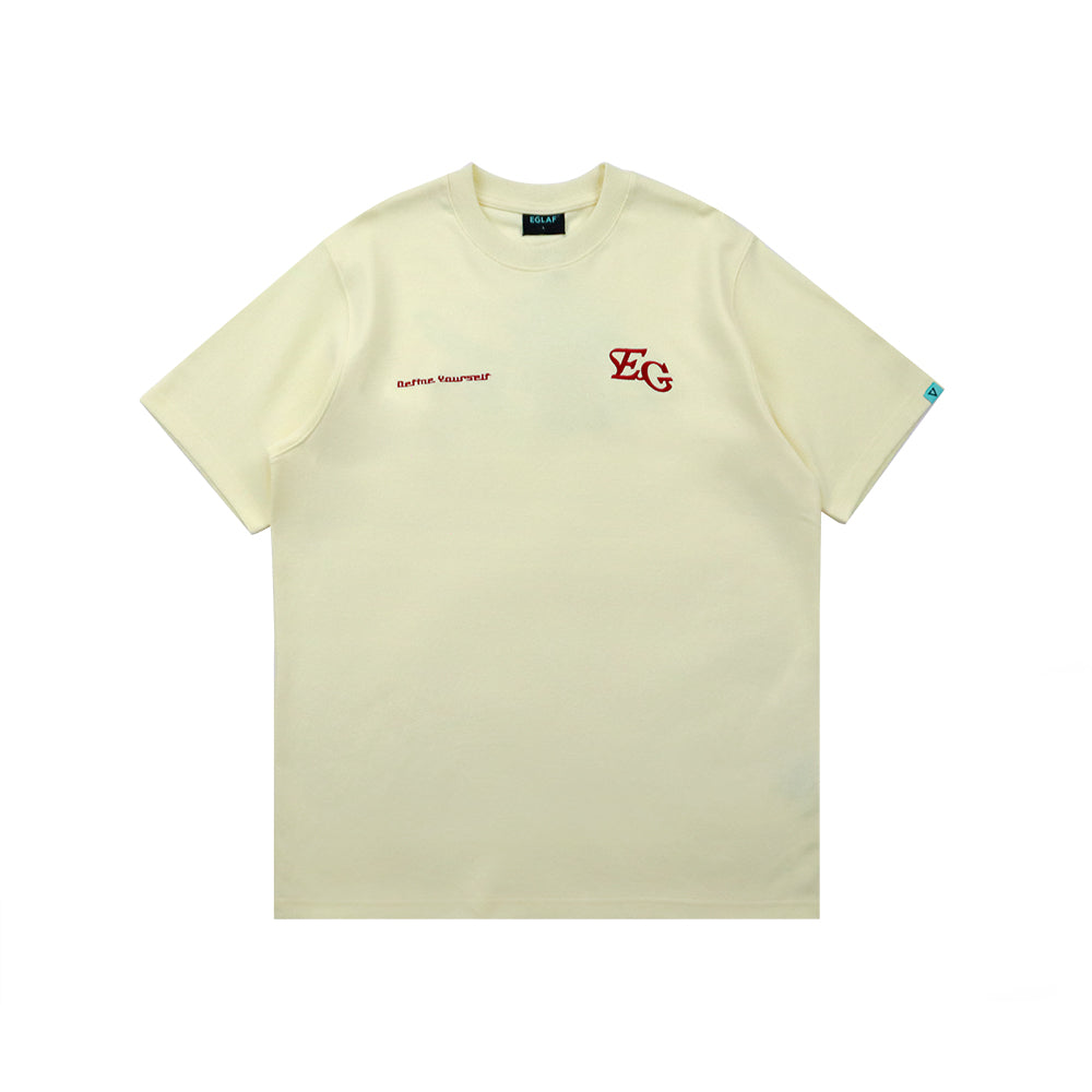 MV GRADIENT LOGO TEE YELLOW