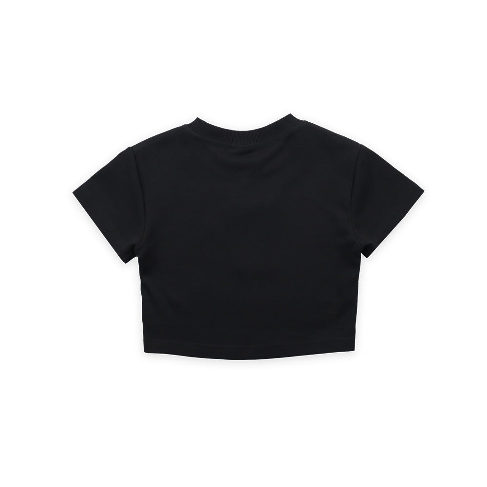 EG BEAD CROP TOP BLACK