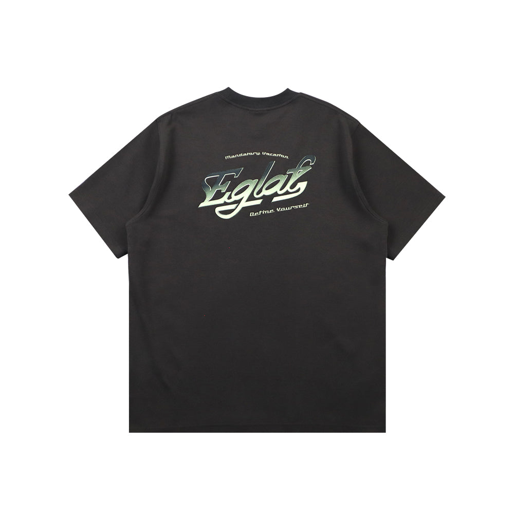 MV GRADIENT LOGO TEE DARK GREY