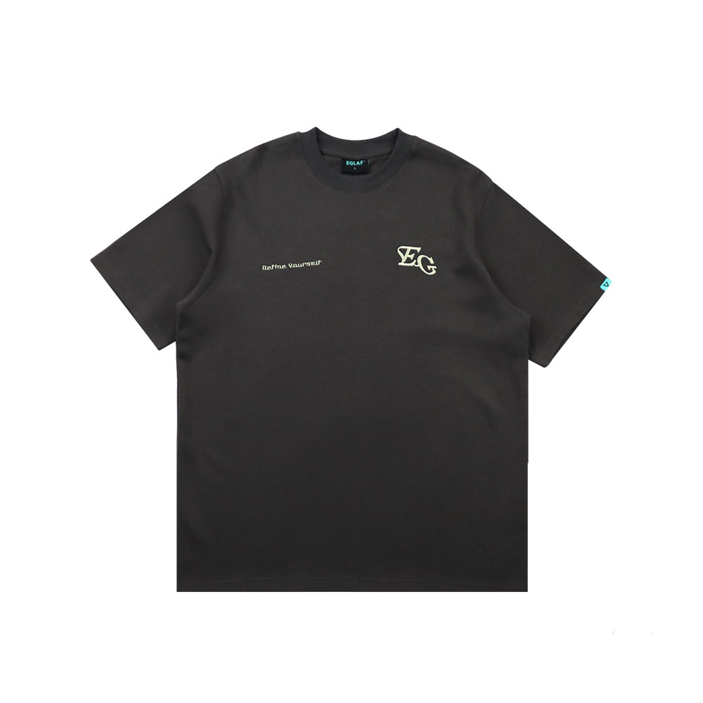 MV GRADIENT LOGO TEE DARK GREY