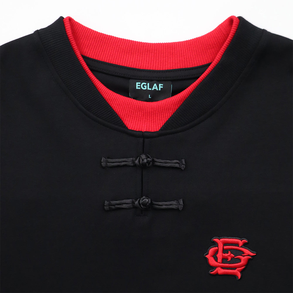 RU CHINESE KNOT TEE BLACK