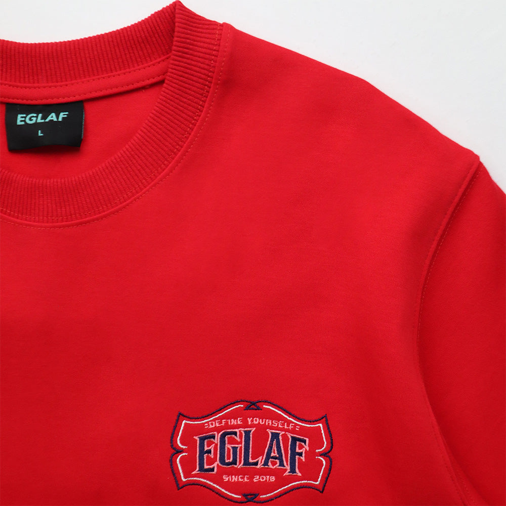 RU EMBROIDERY STALLION TEE RED