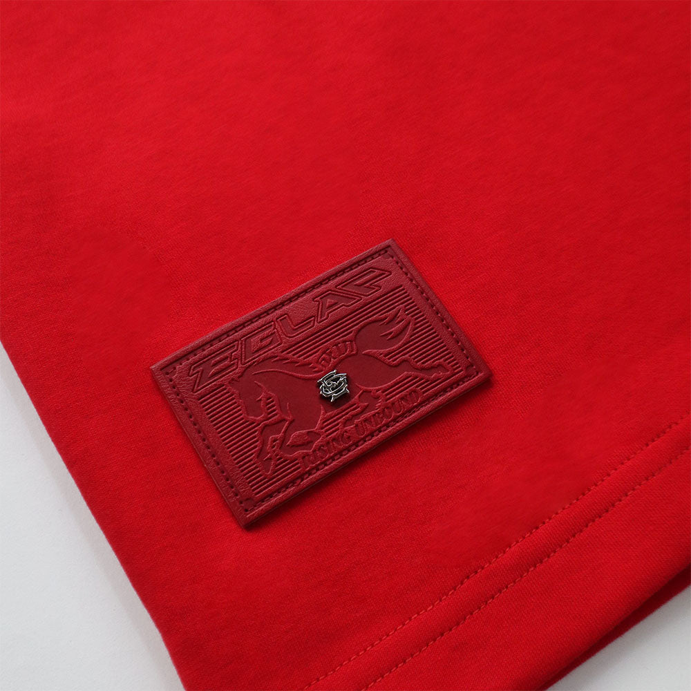 RU EMBROIDERY STALLION TEE RED
