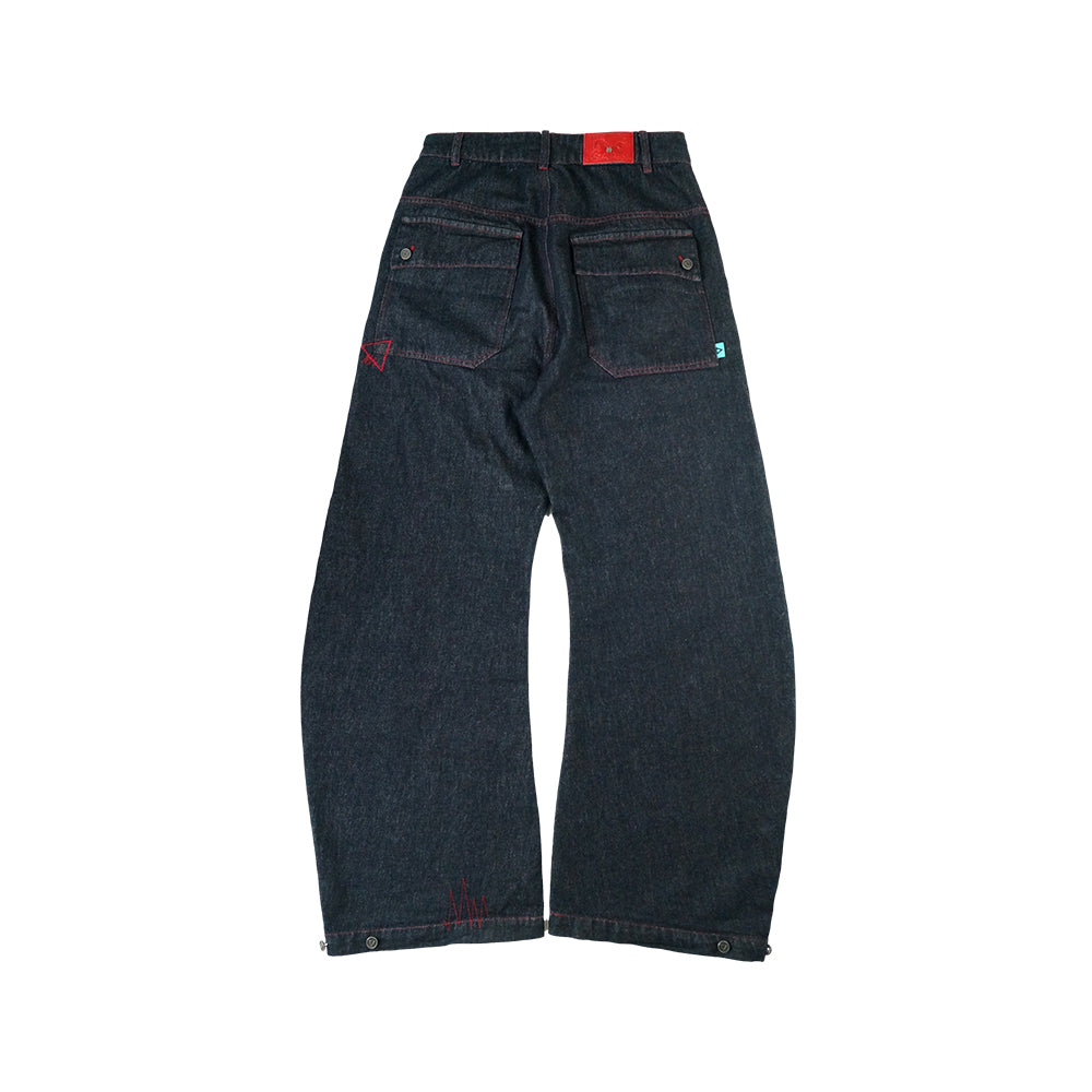 Eglaf RU Wide Leg Denim Pants