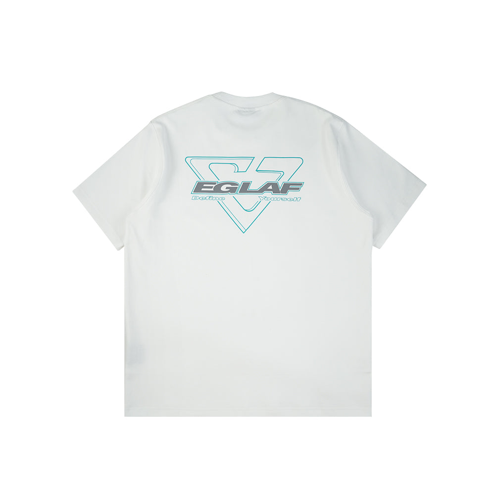 BASIC26 TRIANGLE LOGO TEE WHITE