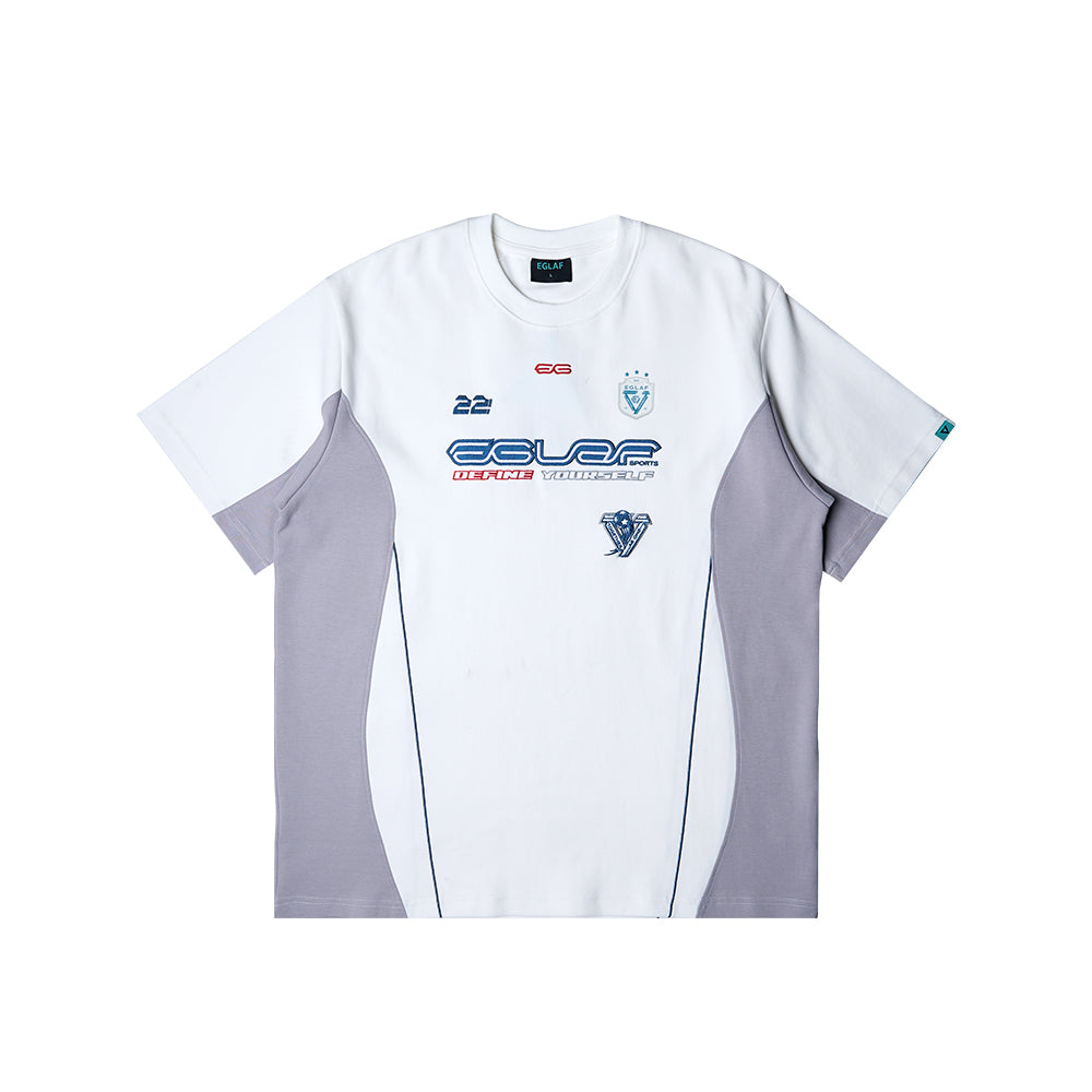 AG JERSEY LOGO TEE WHITE