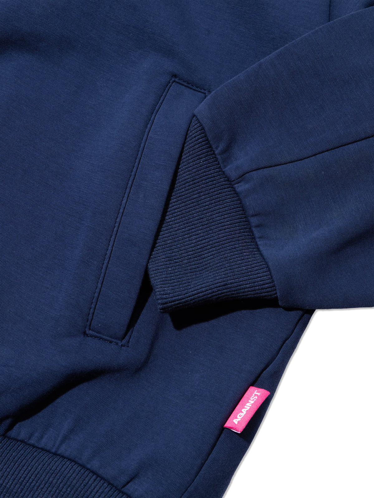 NEO TATSUYA ZIP HOOD BLUE