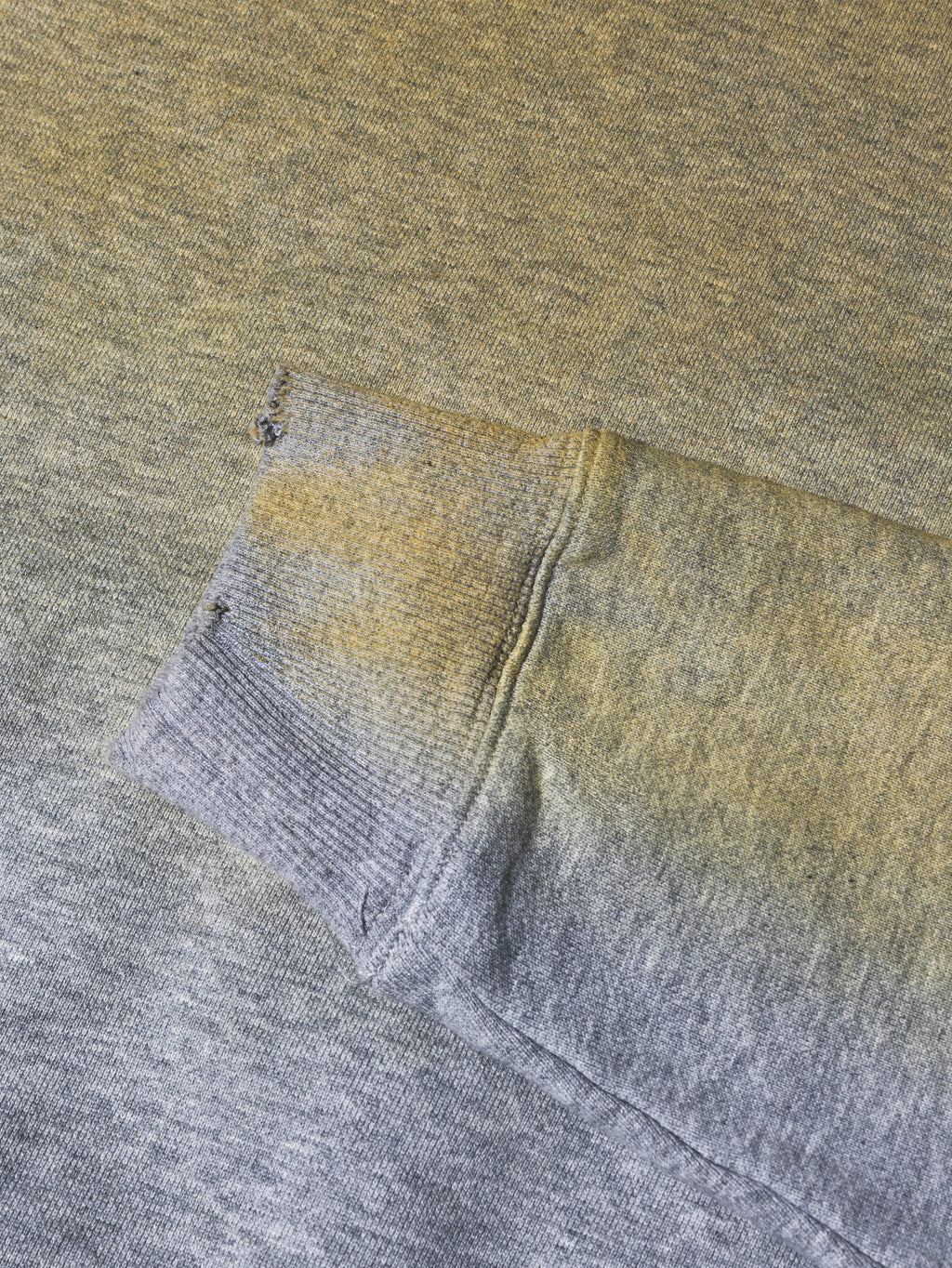 DISTRESSED VARSITY HOODIE GREY