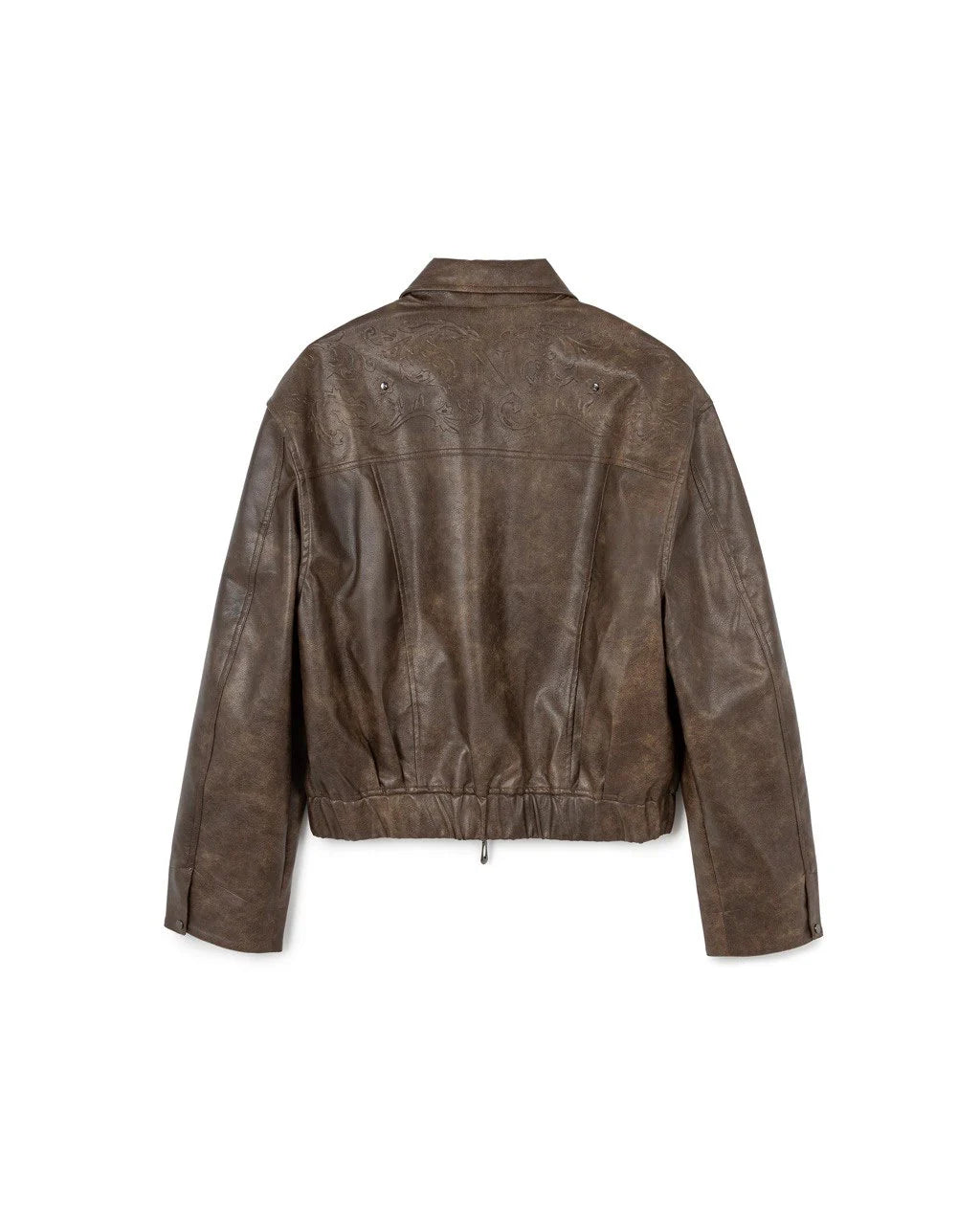 N E O OMERTA LEATHER JACKET BROWN