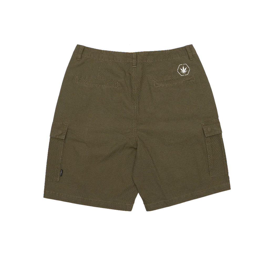 BLESSED25 : CARGO SHORTS OLIVE