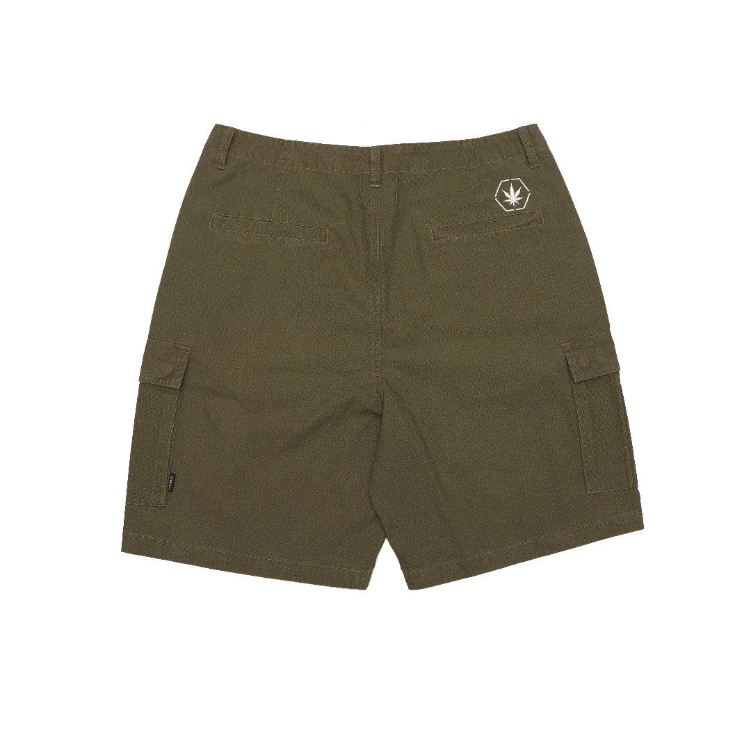 BLESSED25 : CARGO SHORTS OLIVE