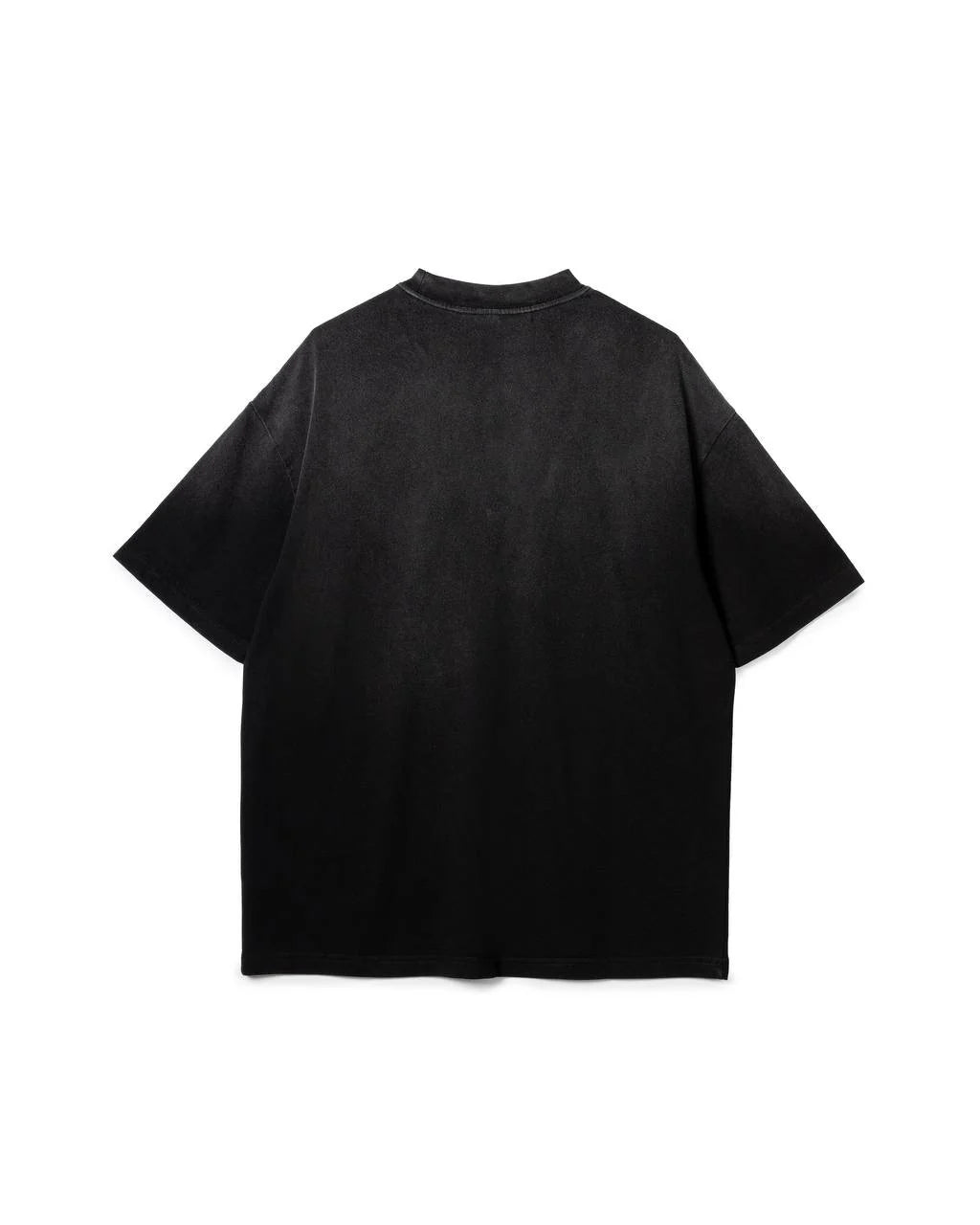 ACID WASH TYPOGRAPHIC WING PRINT TOP
