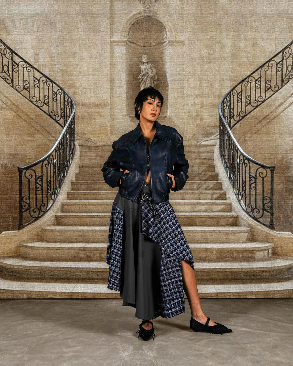 N E O OMERTA LEATHER JACKET BROWN