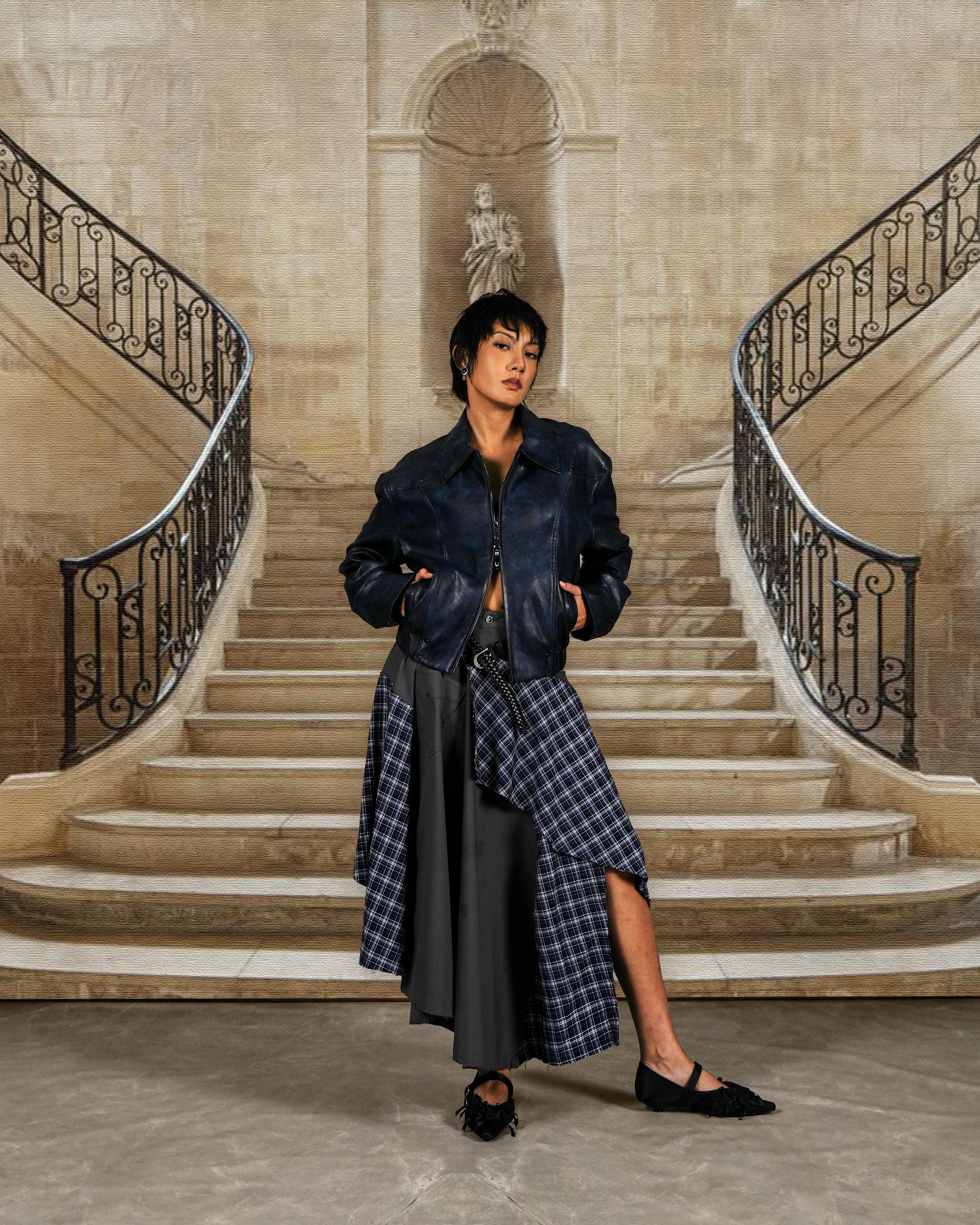 N E O OMERTA LEATHER JACKET BROWN