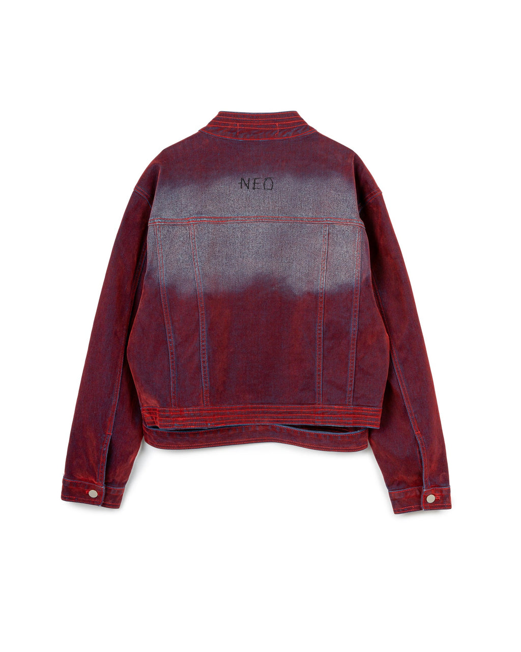 FADED WRINKLE JACKET RED