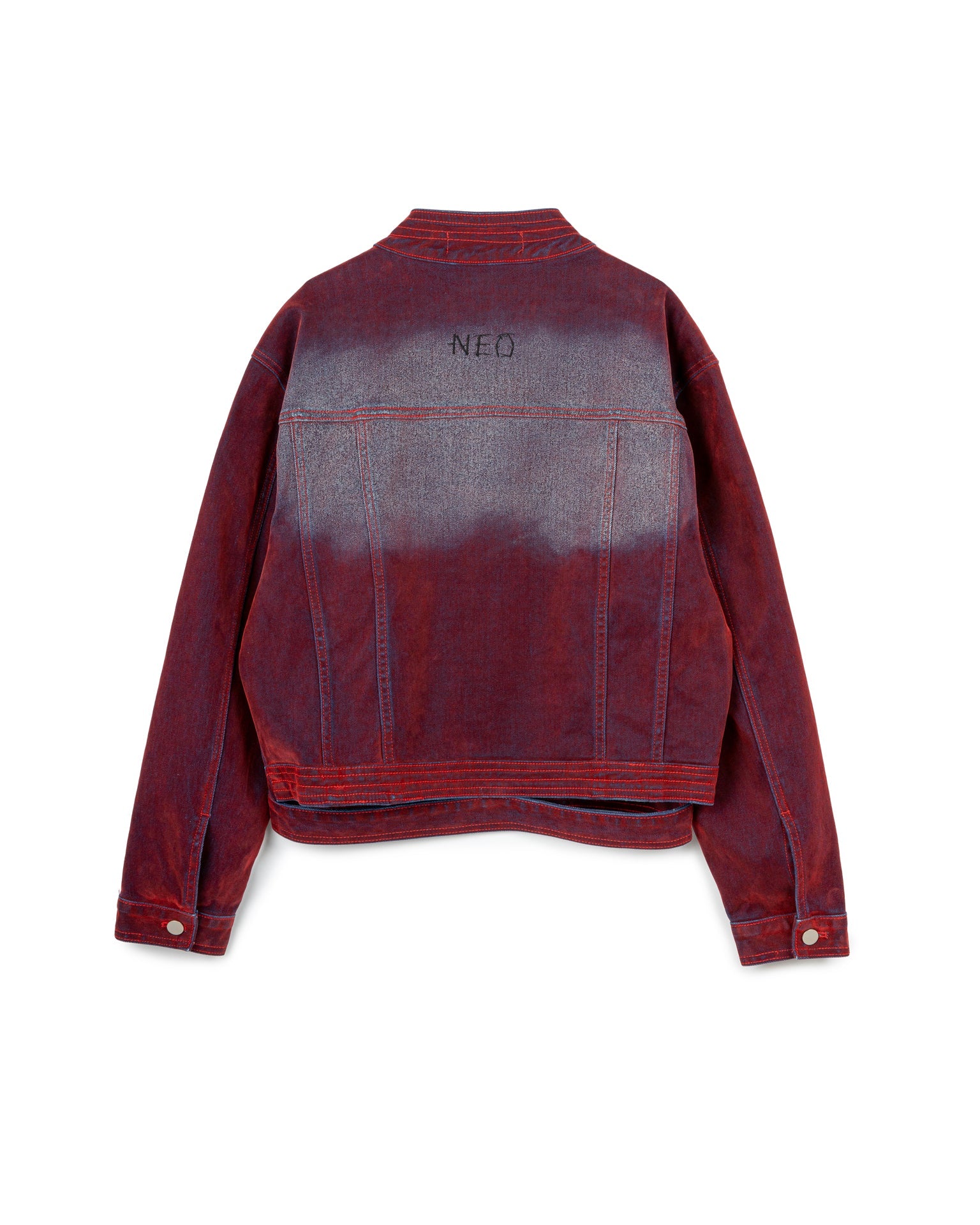 FADED WRINKLE JACKET RED