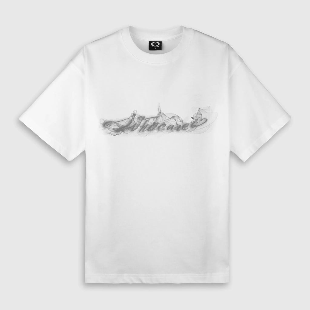 Smoke Logo Tee White