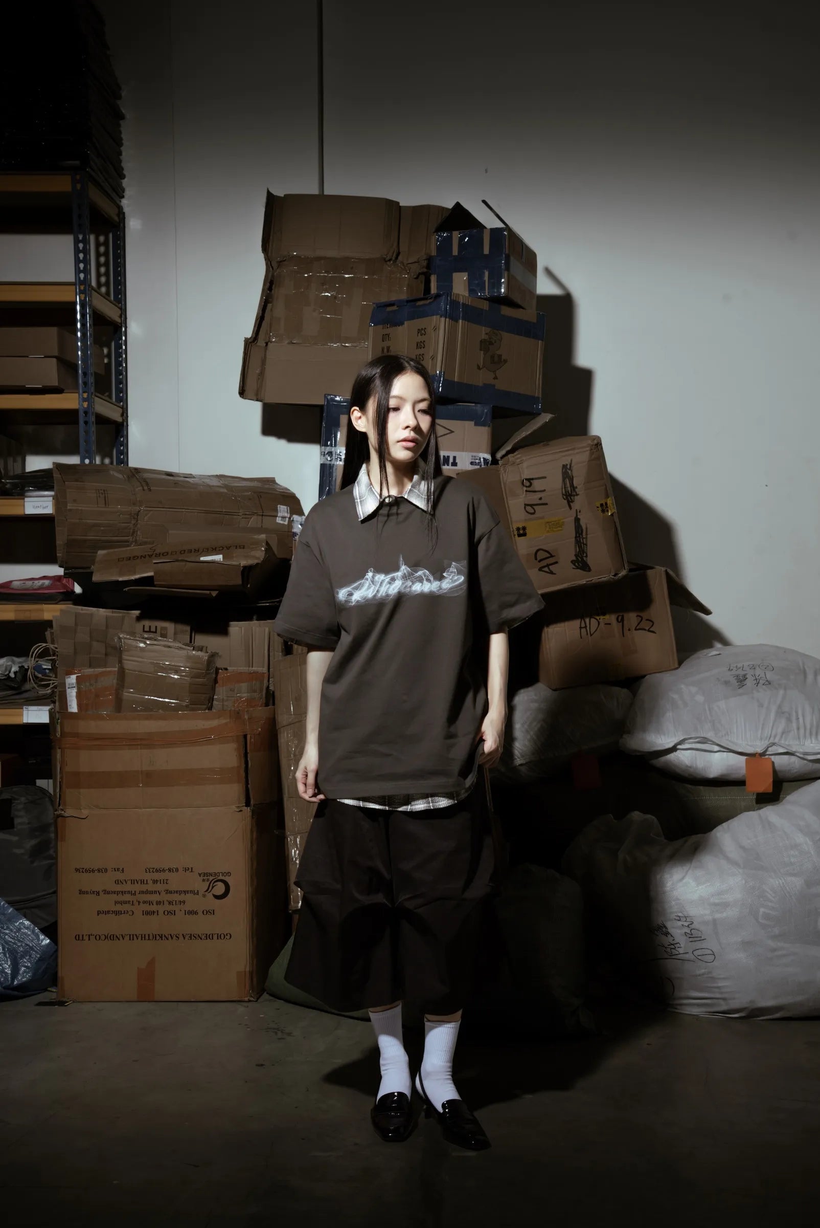 Smoke Logo Tee Black