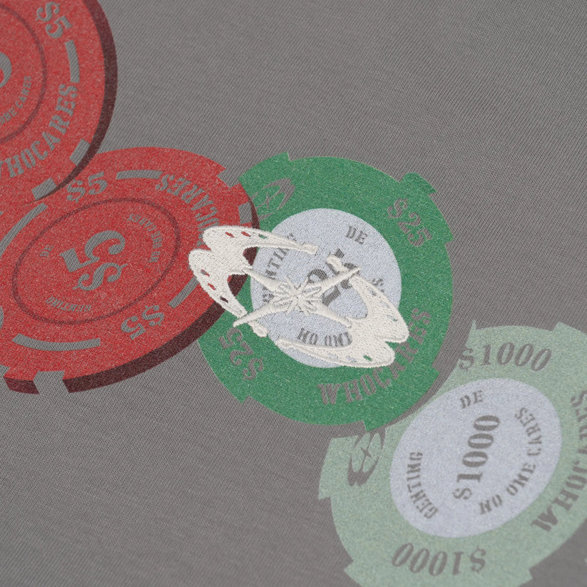 W.CHIPS TEE DARK GREY