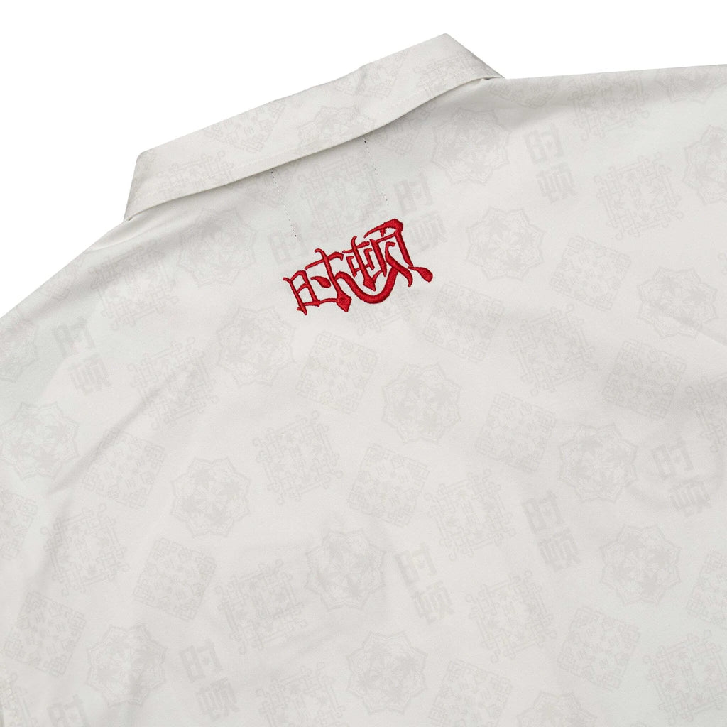 DARK HORSE : MONOGRAM TANG SUIT SHIRT WHITE