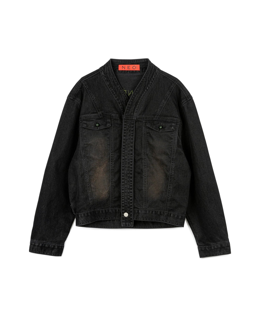 FADED WRINKLE JACKET BLACK