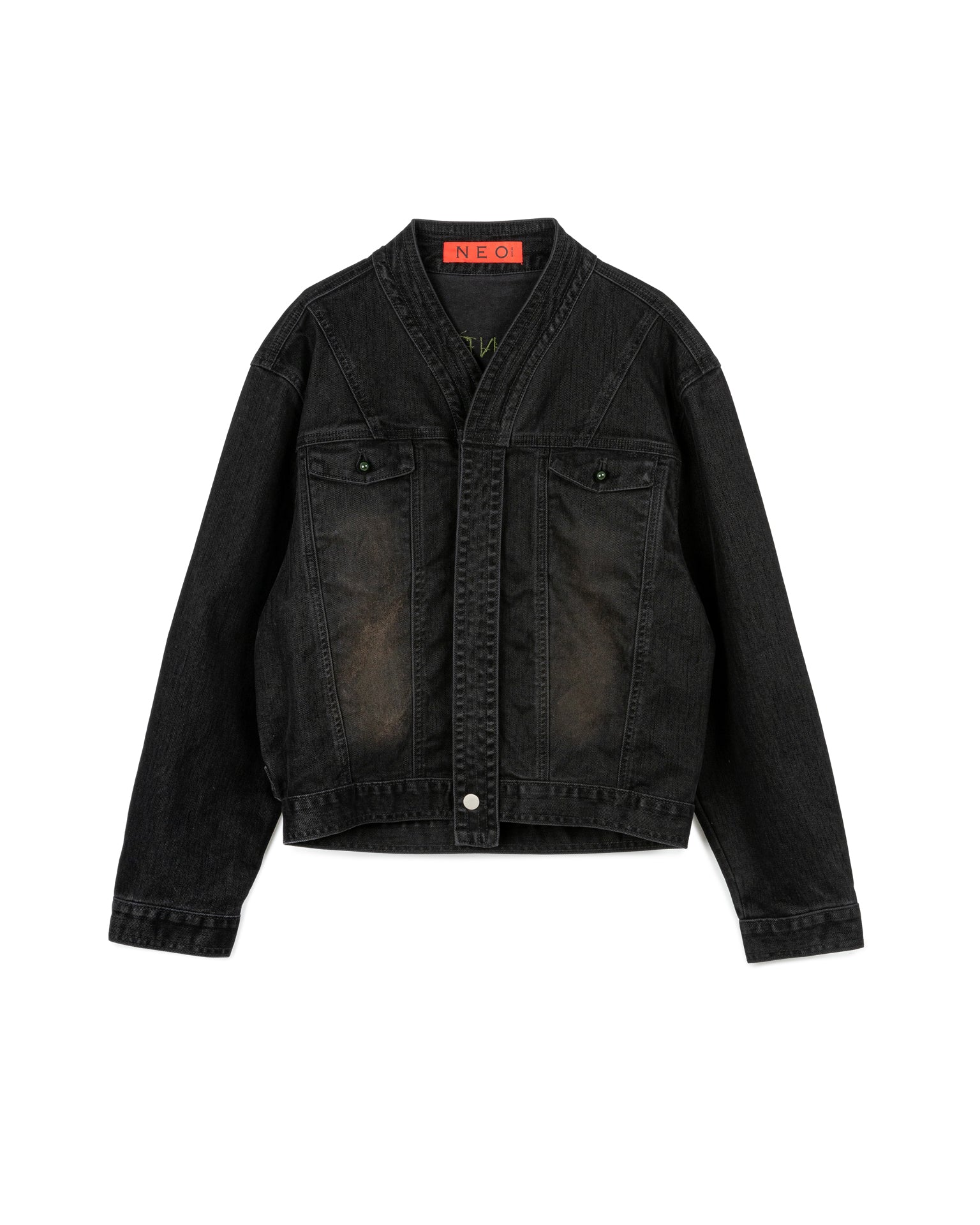 FADED WRINKLE JACKET BLACK