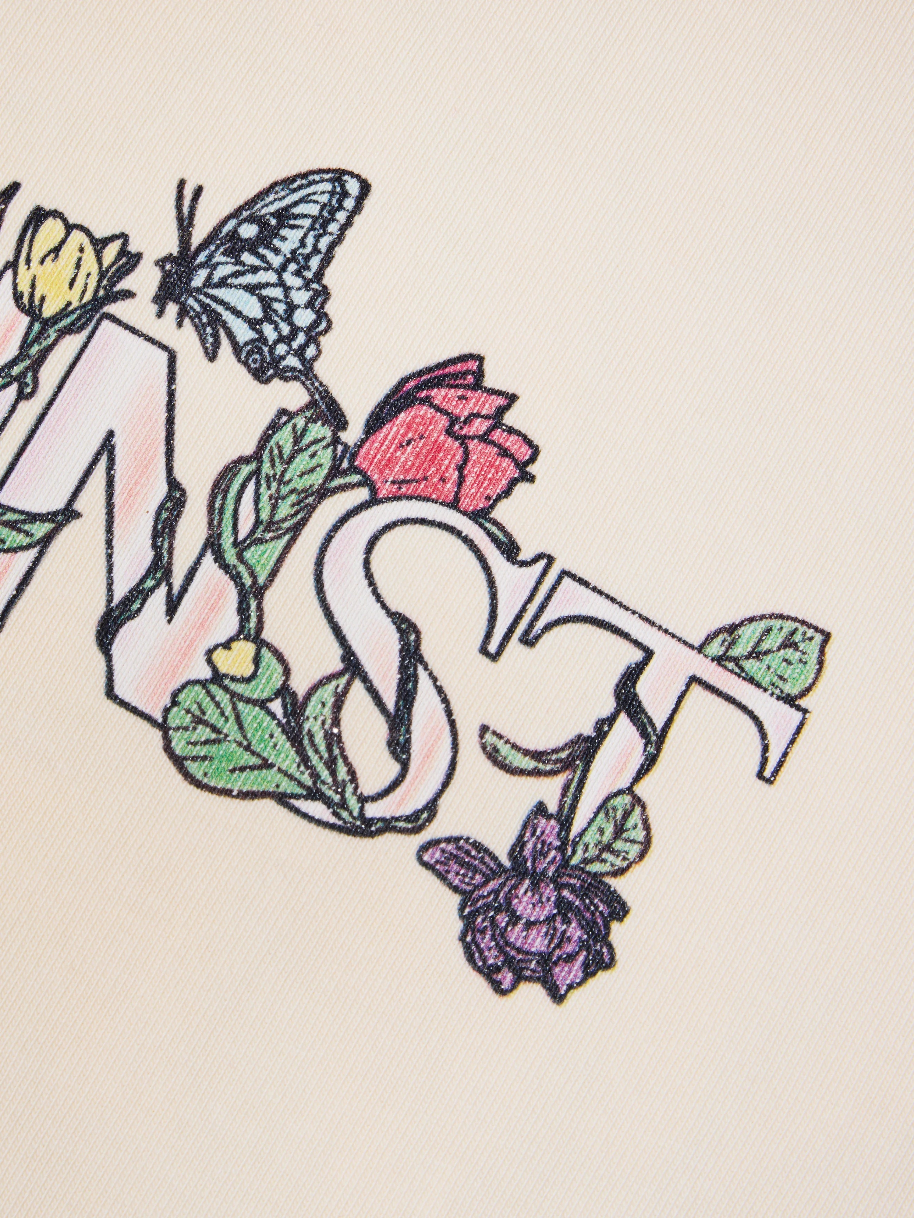 WASHED BUTTERFLY BOXY TEE CREAM