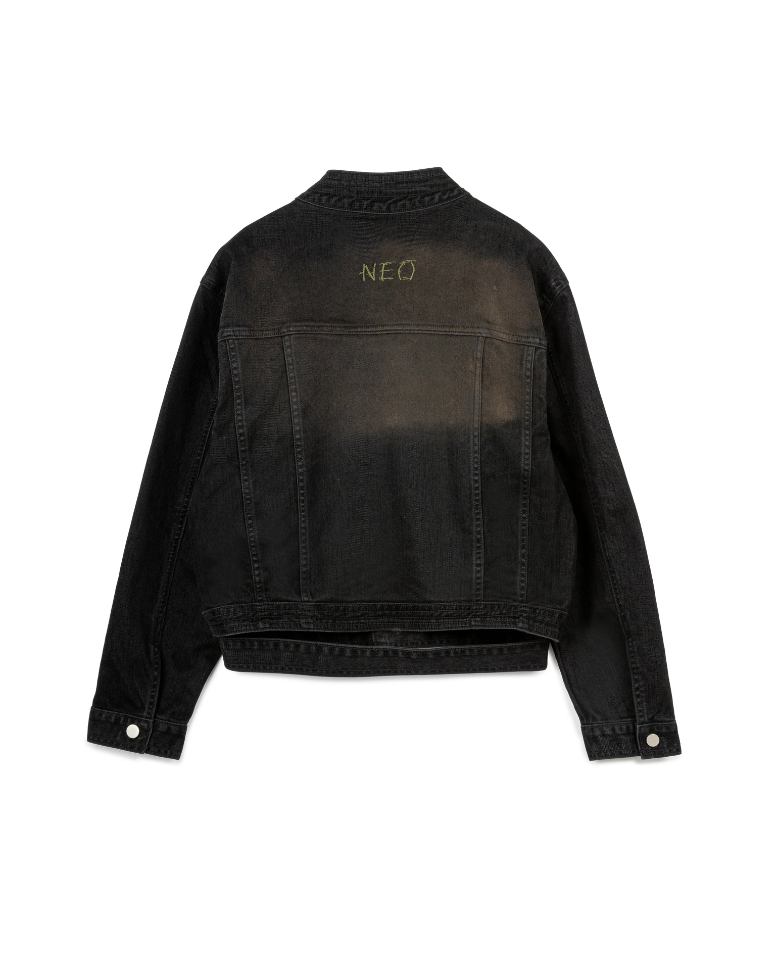 FADED WRINKLE JACKET BLACK