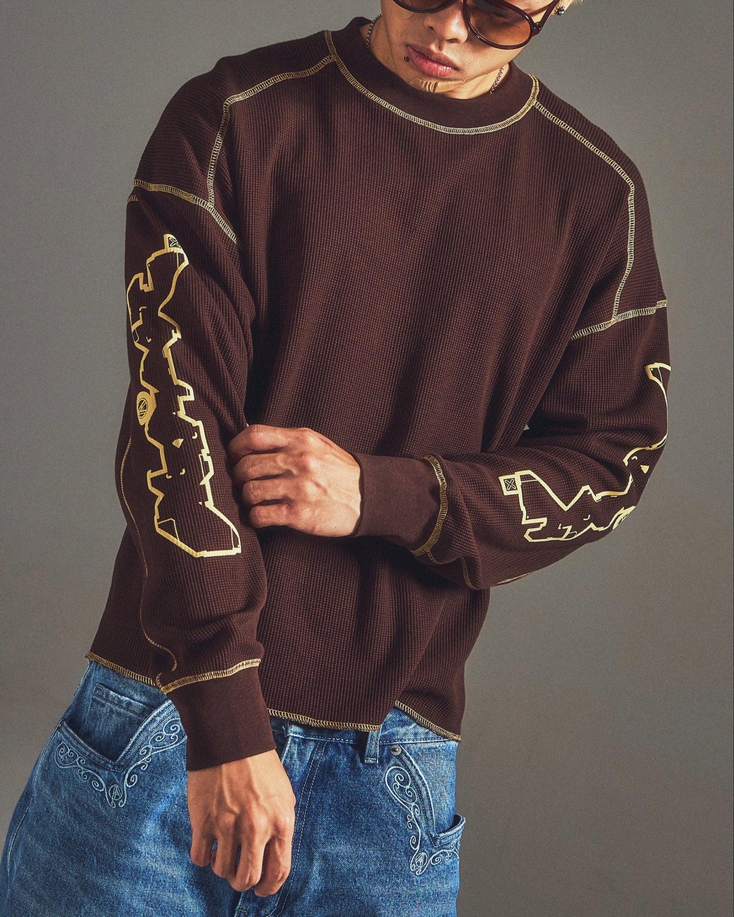 CYFFLE LOUNGE TEE BROWN