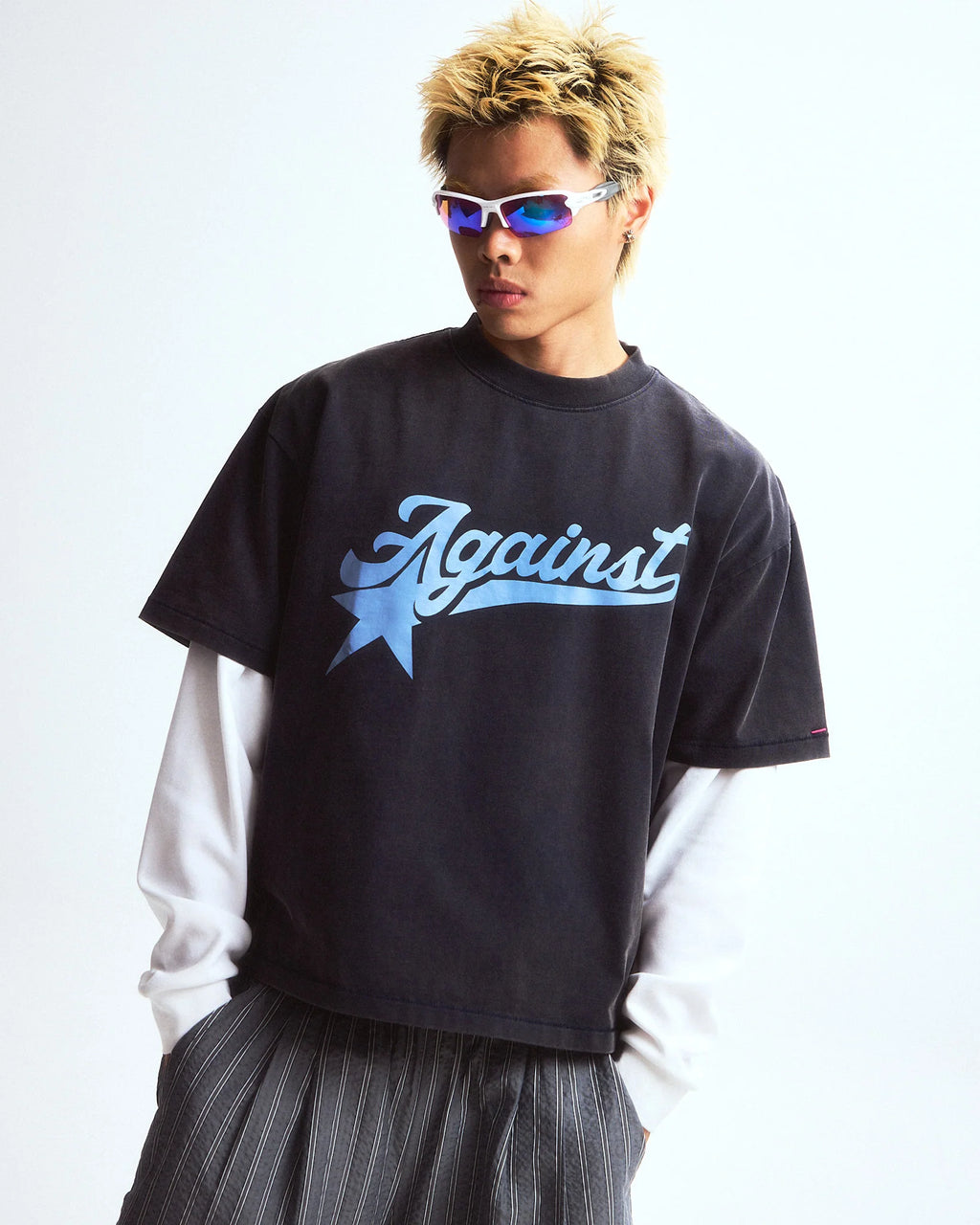 A-STAR WASHED BOXY TEE MIDNIGHT