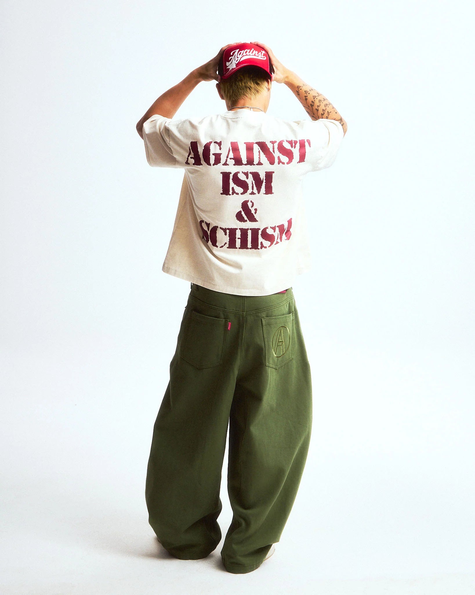 STUDDED YANKII PANTS GREEN