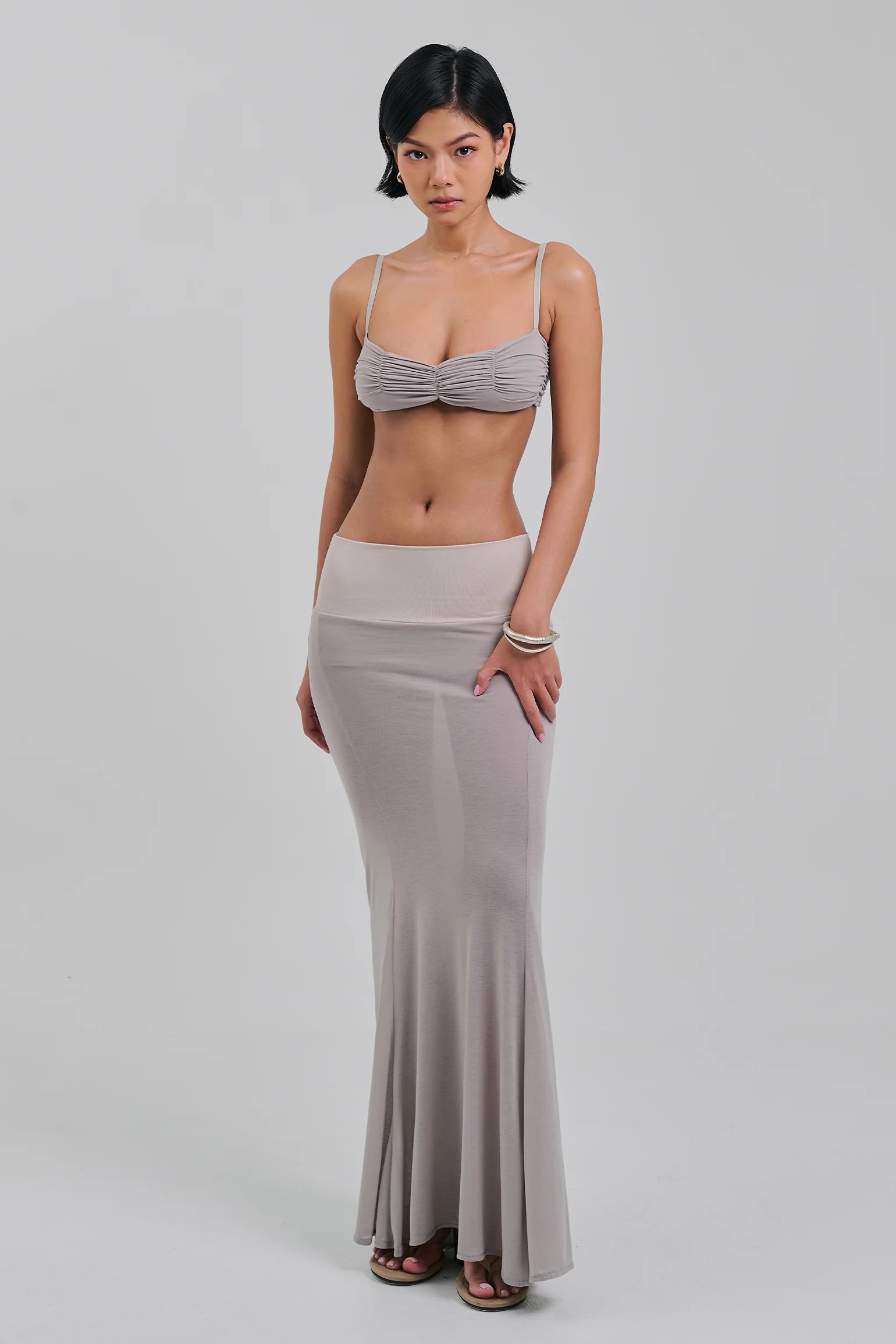 ALTAR MAXI SKIRT PIGEON