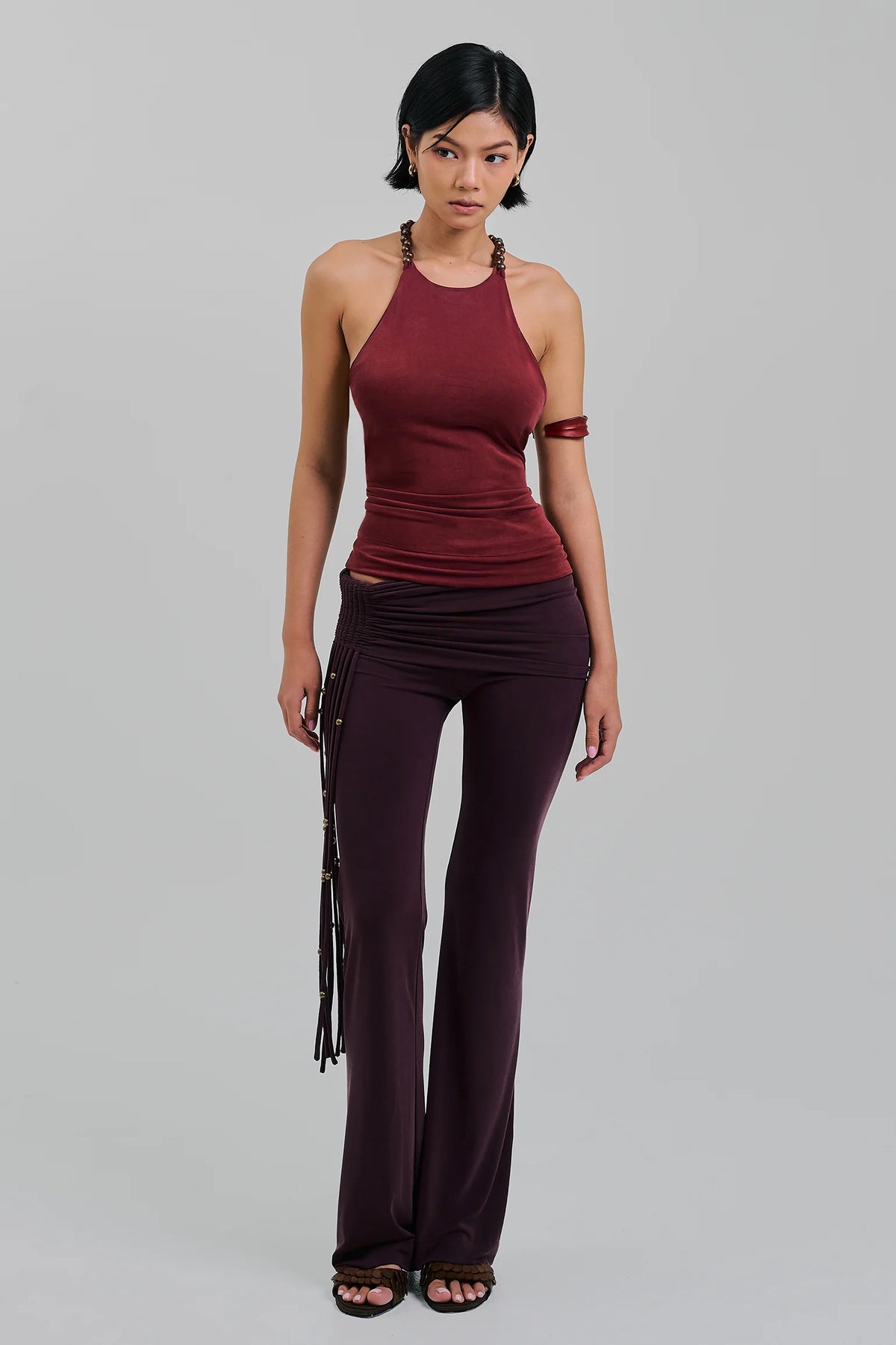 AMULET TOP MAROON