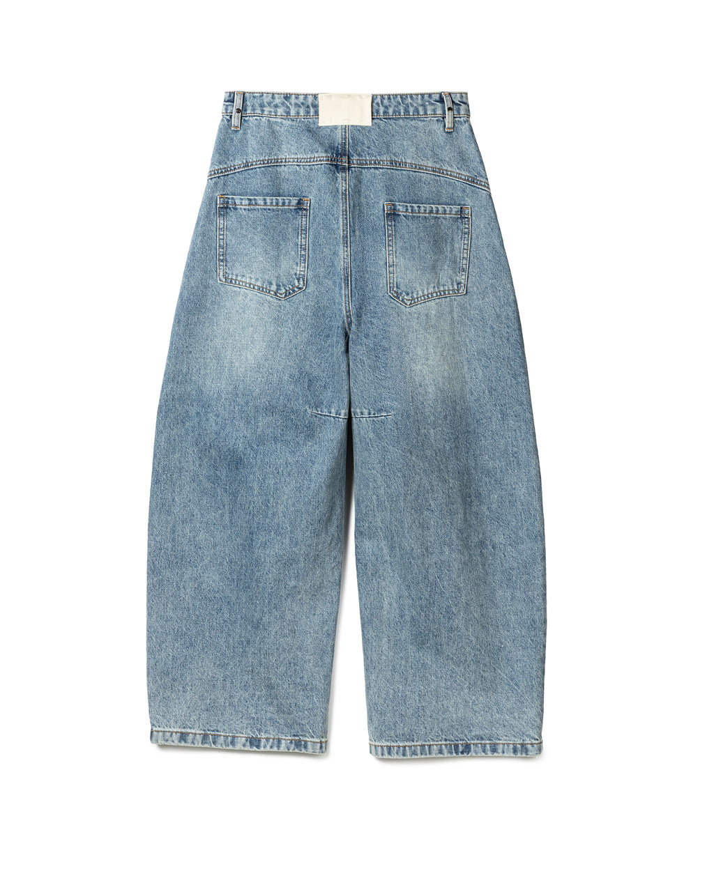 RELAXED CURVED SEAM JEANS BLUE