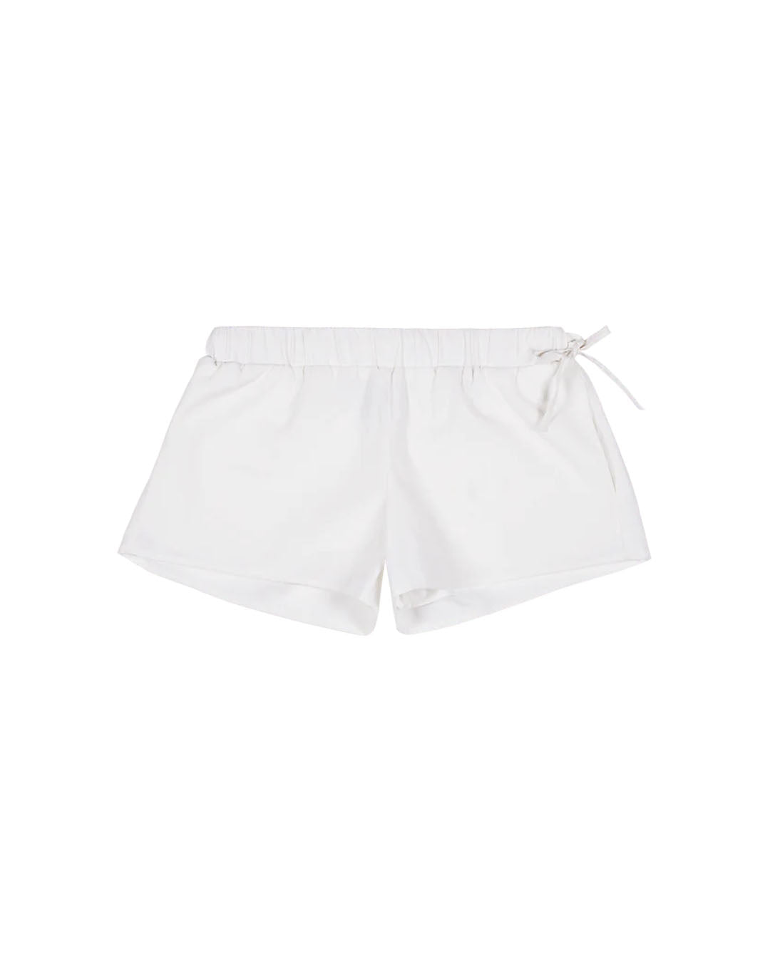 WANGTHIAN LOW WAIST SHORT PANT WHITE