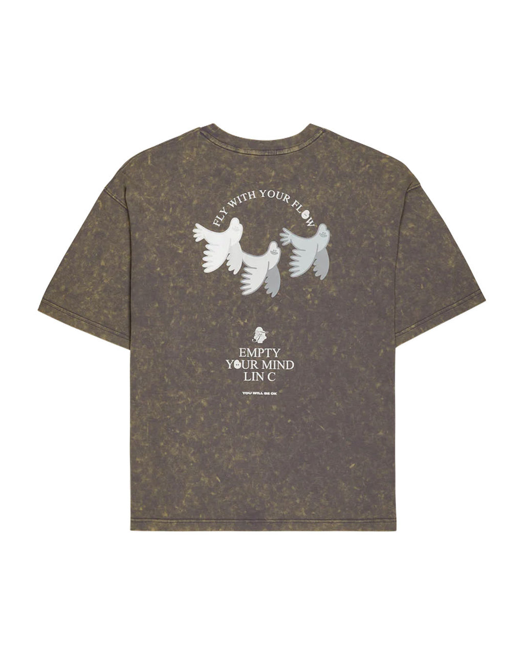 FLY WITH YOUR FLOW T-SHIRT MUDDY GREEN