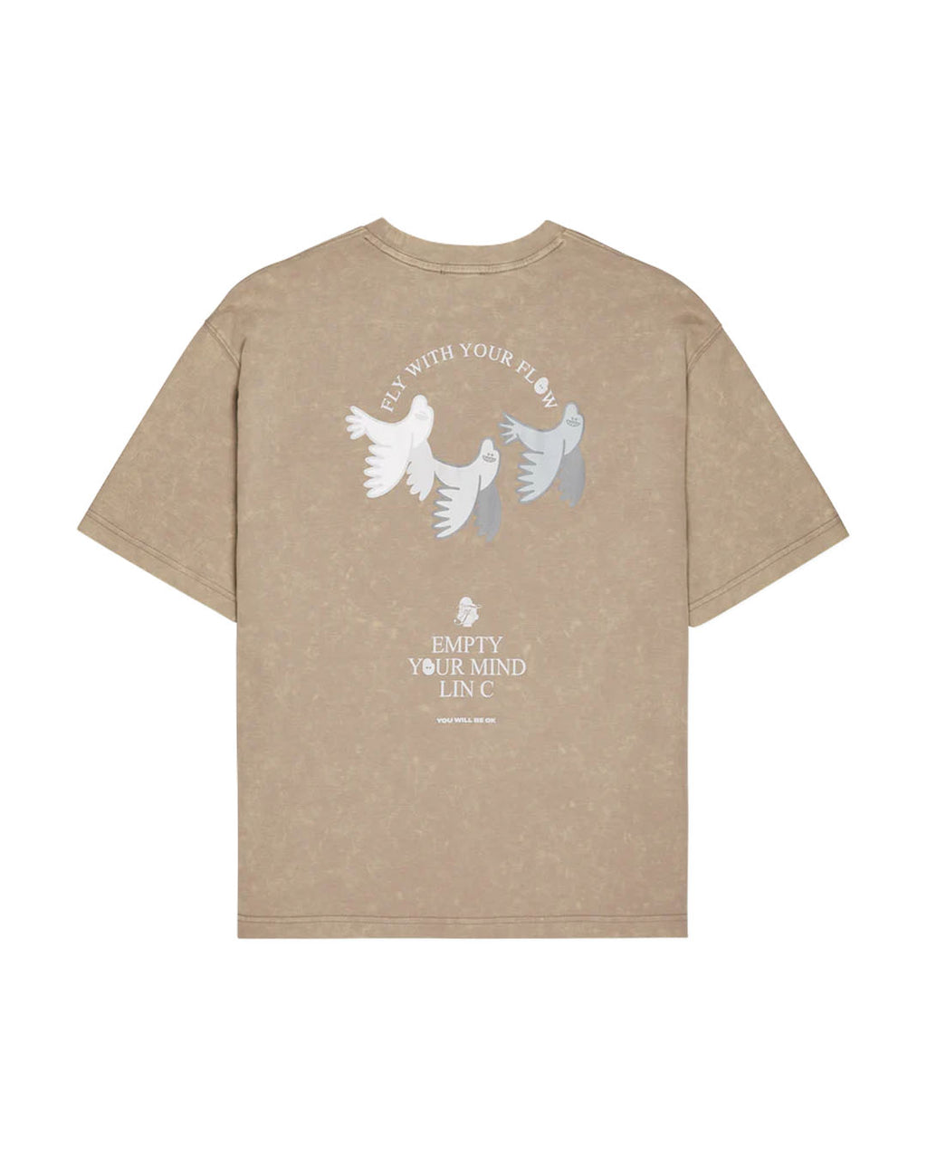 FLY WITH YOUR FLOW T-SHIRT MUDDY LATTE