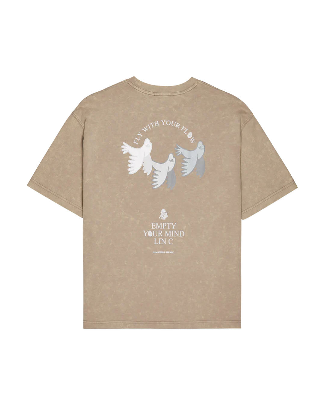 FLY WITH YOUR FLOW T-SHIRT MUDDY LATTE