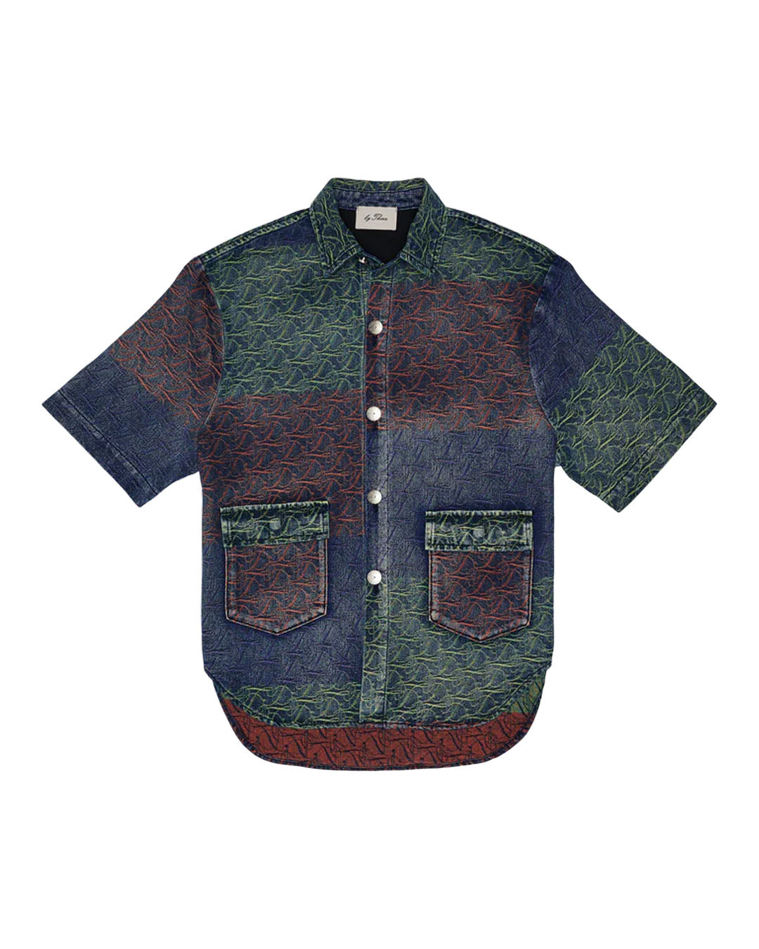 TRIO COLOR UNISEX JEANS SHIRT