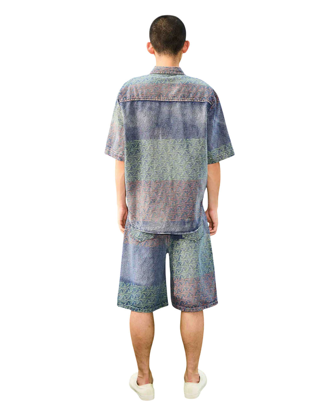 TRIO COLOR UNISEX JEANS SHIRT