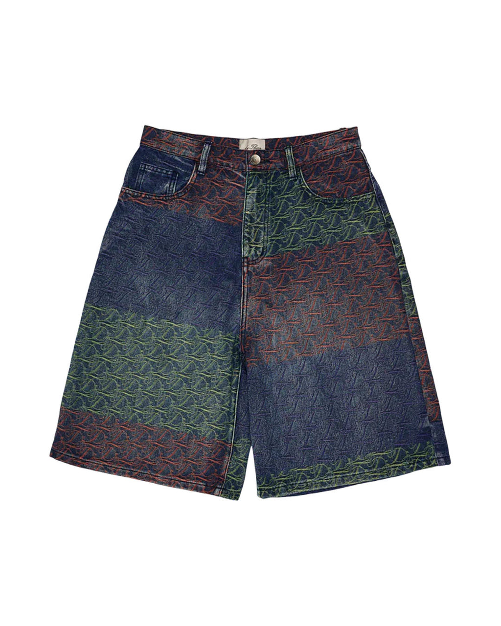 TRIO COLOR UNISEX SHORT JEANS