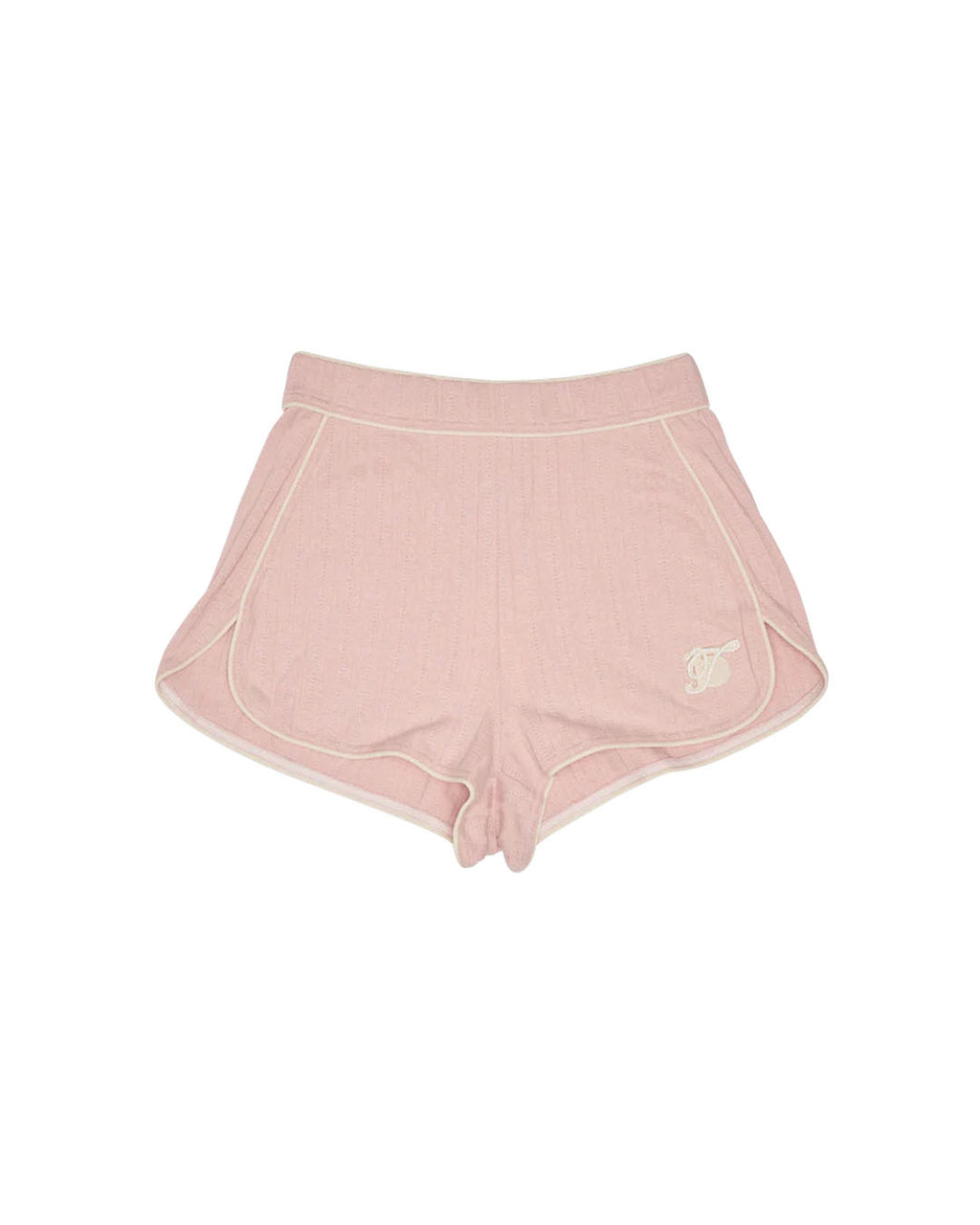 SPORTY STRETCH KNIT SHORTS PINK