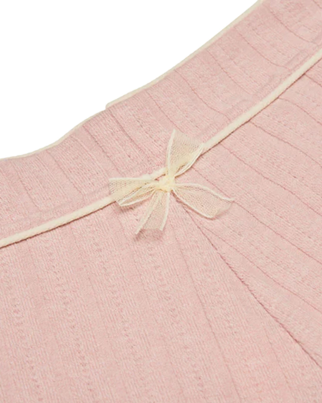 SPORTY STRETCH KNIT SHORTS PINK