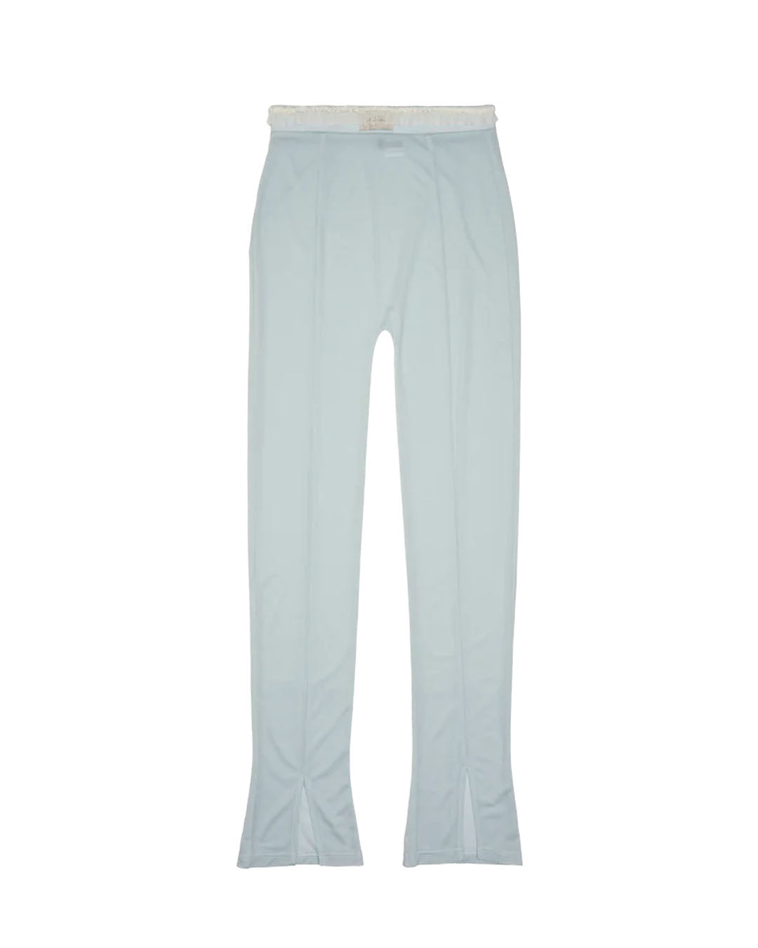 SHEER COLOR HIGH WAISTED SEE THROUGH LEGGING TURQUOISE