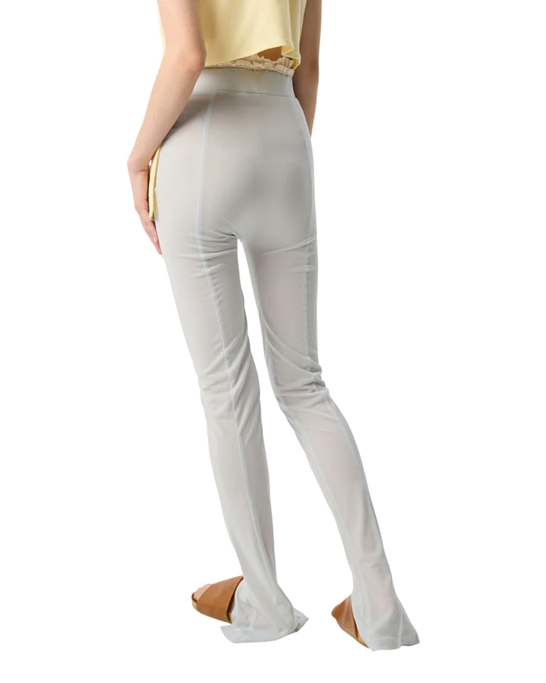 SHEER COLOR HIGH WAISTED SEE THROUGH LEGGING TURQUOISE