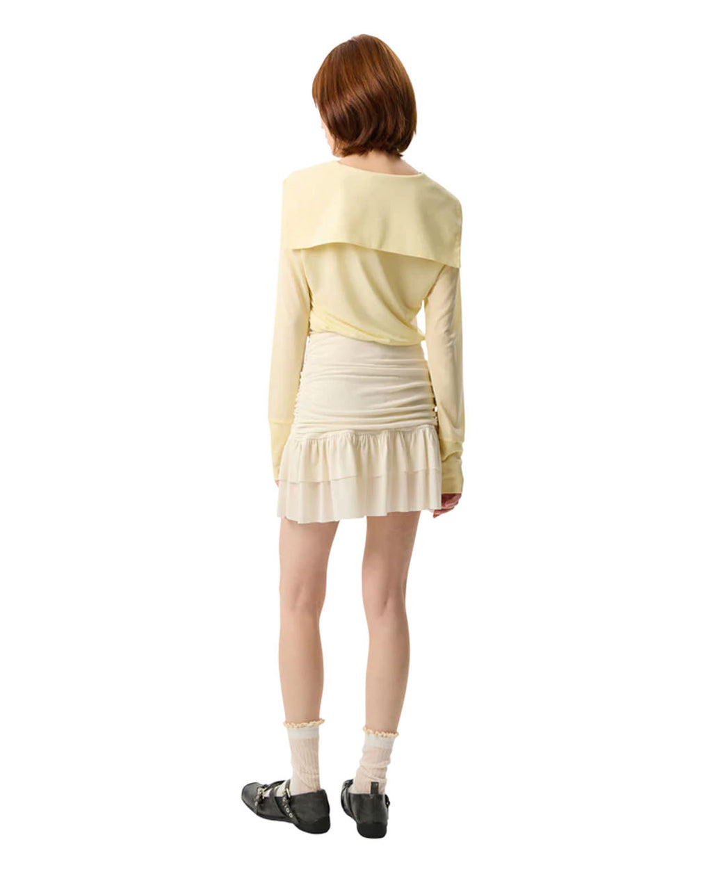 WOMEN LAYERED SKORT CREAM