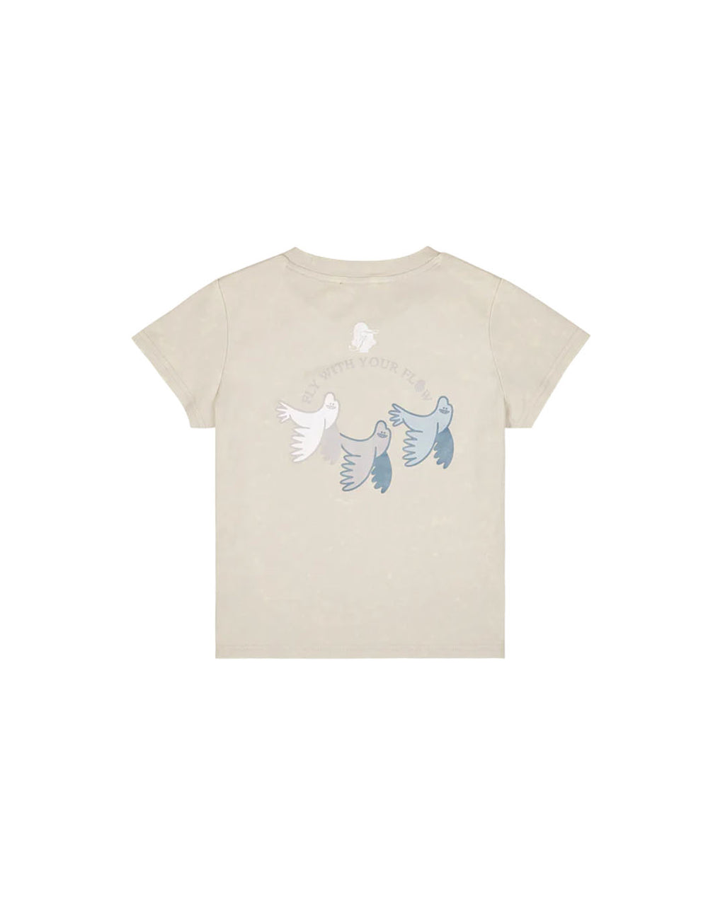 FLY WITH YOUR FLOW BABY TEE APRICOT