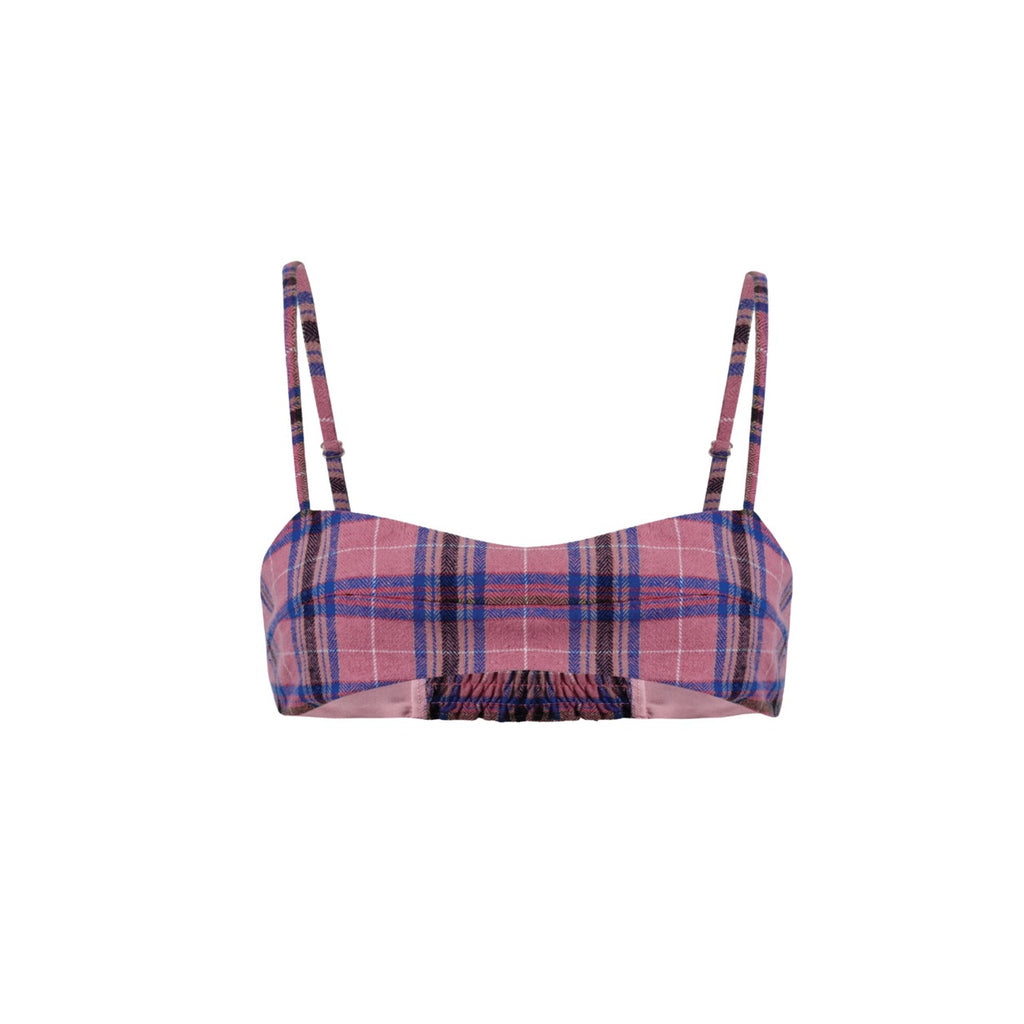 COCO BRA PINK PLAID