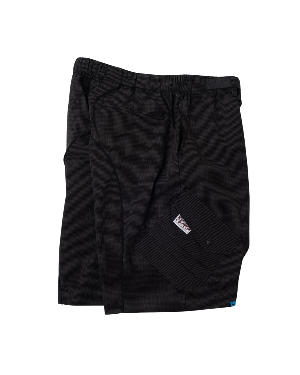 SEERSUCKER CARGO SHOTYS NYLON BLACK